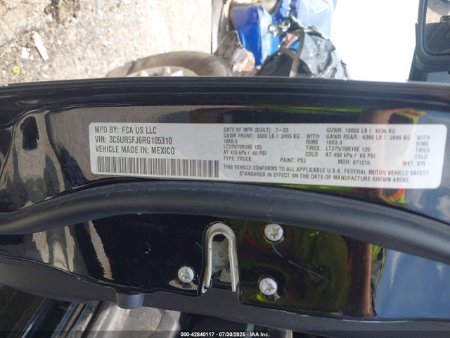 3C6UR5FJ6RG105310 RAM 2500