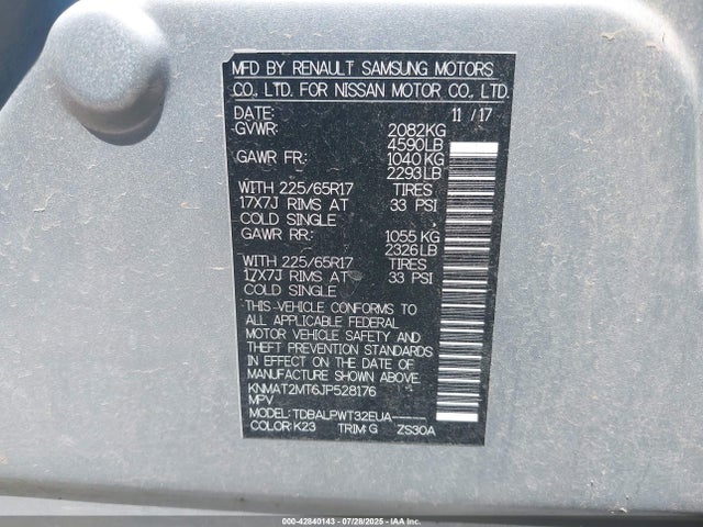 KNMAT2MT6JP528176 Nissan 2018