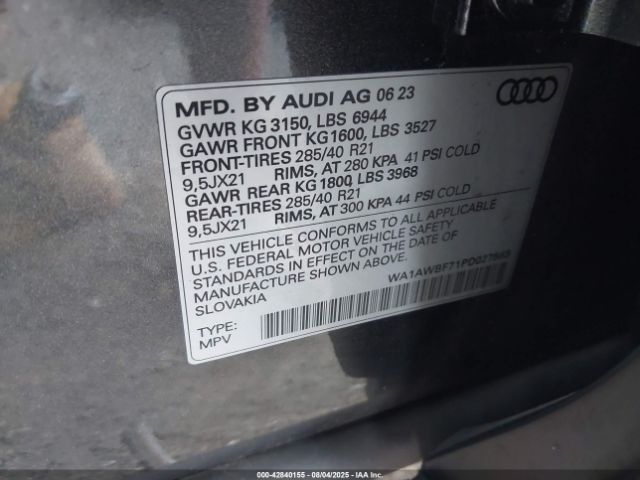 2023 AUDI SQ7 WA1AWBF71PD027563 Photo 8