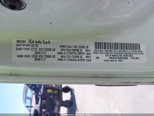 RAM 2016 2016 ZFBERFAT3G6B35896 Image 9