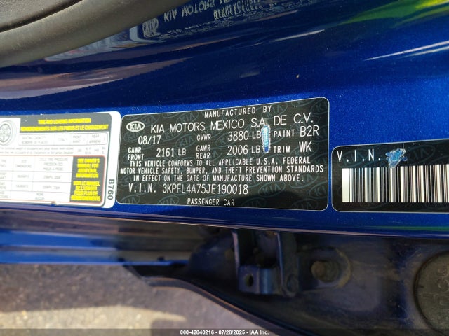 KIA mpi nu 2018 3KPFL4A75JE190018 Image 9