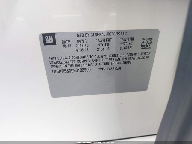 2014 CADILLAC CTS 1G6AR5S39E0132599 Photo 8