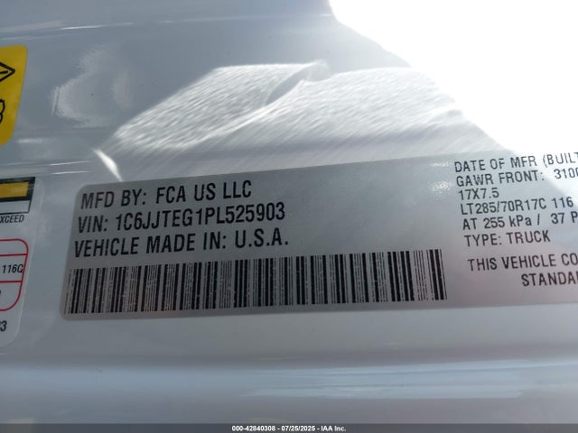 1C6JJTEG1PL525903 Jeep 2023