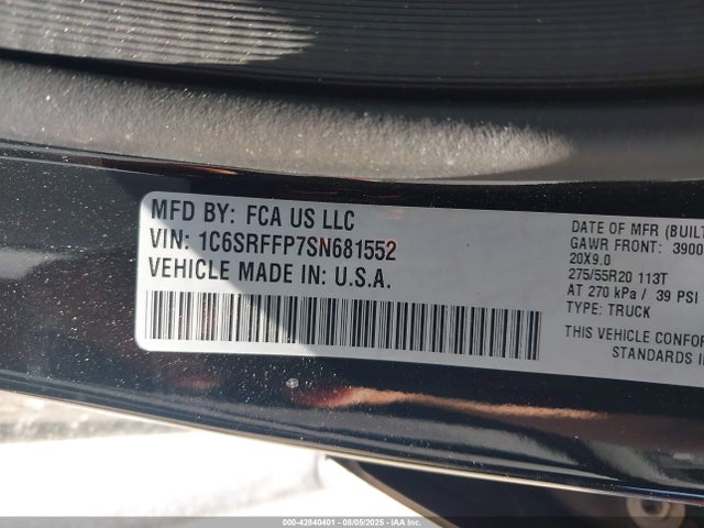 RAM 1500 2025 1C6SRFFP7SN681552 Image 9