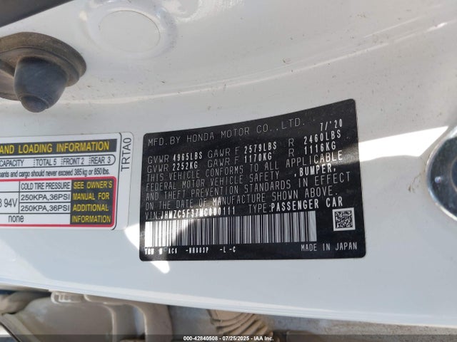 Honda Leb3 2021 JHMZC5F37MC000111 Image 9