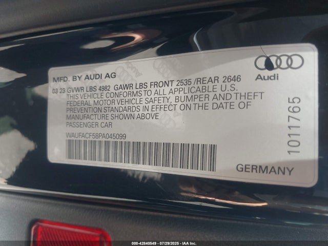2023 AUDI A5 SPORTBACK WAUFACF58PA045099 Photo 8