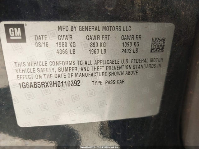 2017 CADILLAC ATS 1G6AB5RX8H0119392 Photo 8