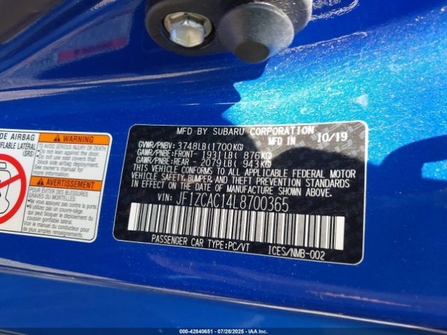 2020 SUBARU BRZ JF1ZCAC14L8700365 Photo 8