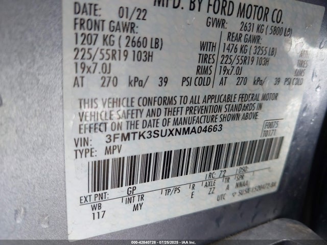Ford Mustang Mach-E 2022 3FMTK3SUXNMA04663 Image 9