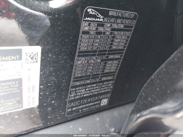 2025 JAGUAR F-PACE SADCT2EXXSA748908 Photo 8