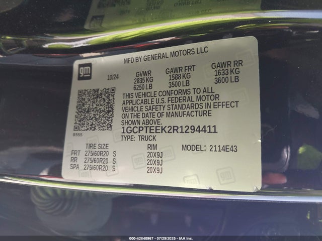 1GCPTEEK2R1294411 Chevrolet Colorado 4wd Trail Boss