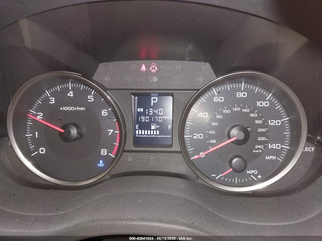 JF2GPACCXF8250430 Subaru 2.0l naturally aapirated