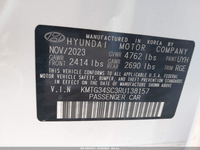 Genesis t-gdi theta iii 2024 KMTG34SC3RU138157 Image 9