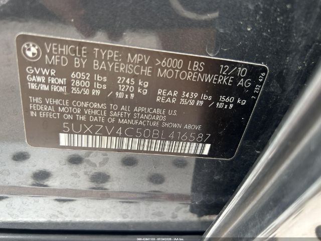 2011 BMW X5 5UXZV4C50BL416587 Photo 8