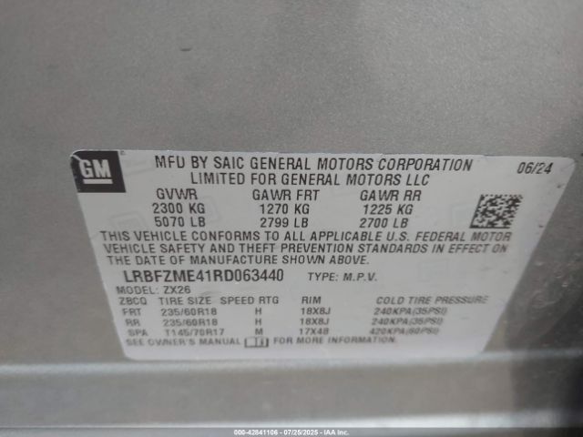 2024 BUICK ENVISION LRBFZME41RD063440 Photo 8