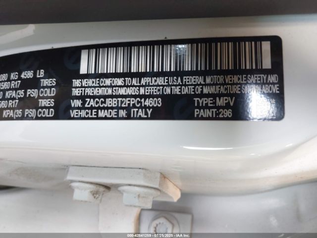 2015 JEEP RENEGADE ZACCJBBT2FPC14603 Photo 8
