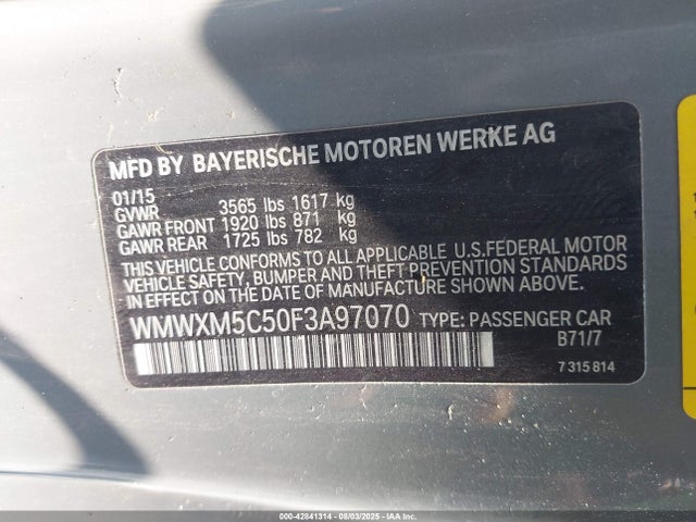 2015 MINI HARDTOP WMWXM5C50F3A97070 Photo 8