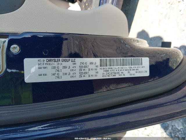 2C4RC1BG7FR601855 Chrysler 2015