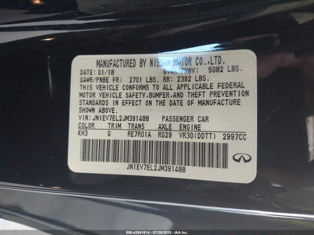JN1EV7EL2JM391488 Infiniti 2018