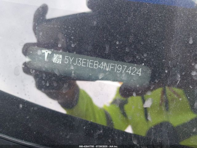 2022 TESLA MODEL 3 5YJ3E1EB4NF197424 Photo 8