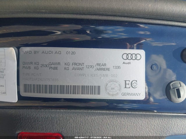 2020 AUDI A7 WAUT2AF2XLN057655 Photo 8