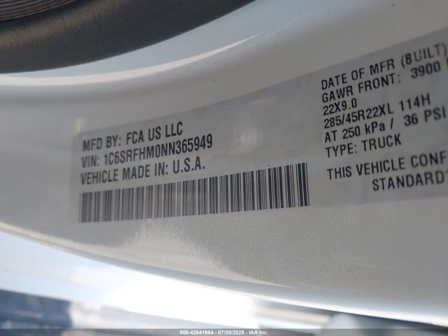 RAM 1500 2022 1C6SRFHM0NN365949 Image 9