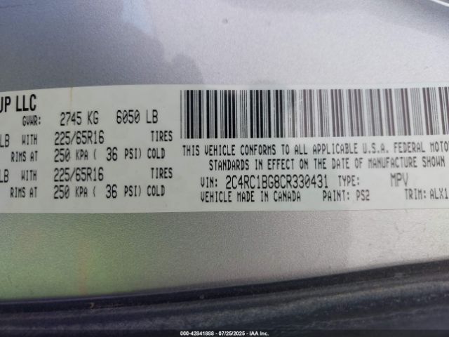 2012 CHRYSLER TOWN & COUNTRY 2C4RC1BG8CR330431 Photo 8
