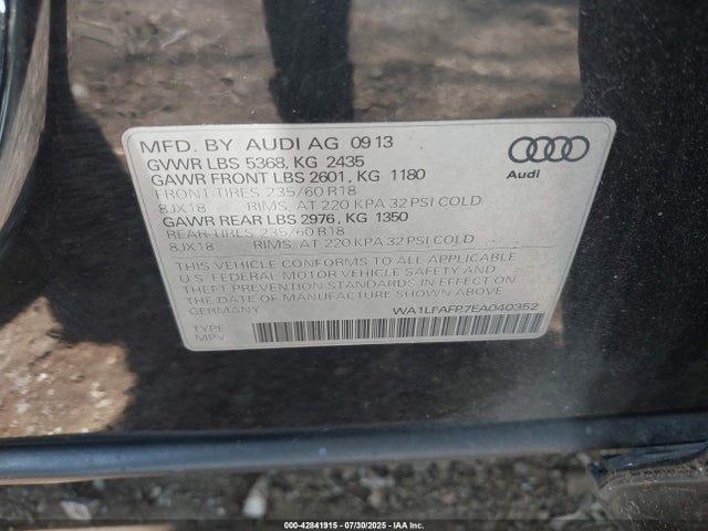 2014 AUDI Q5 WA1LFAFP7EA040352 Photo 8