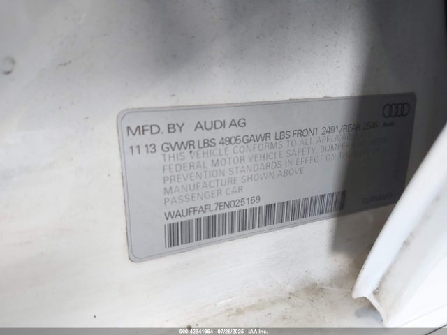 2014 AUDI A4 WAUFFAFL7EN025159 Photo 8