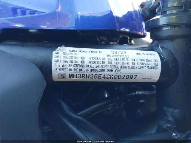 Yamaha Yzf-r3 2025 MH3RH25E4SK002097 Image 10