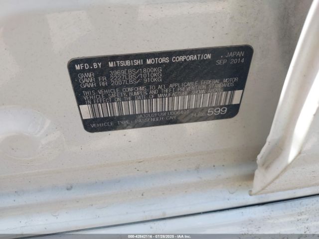 2015 MITSUBISHI LANCER JA32U2FU9FU006401 Photo 8