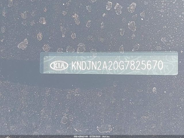 2016 KIA SOUL KNDJN2A20G7825670 Photo 8