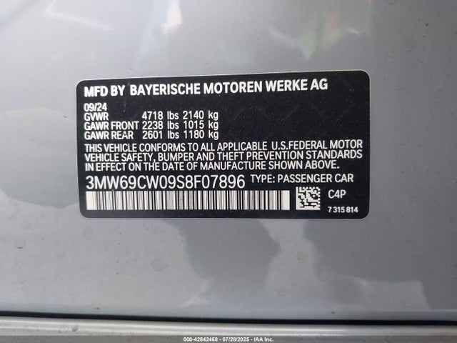 3MW69CW09S8F07896 BMW 330I