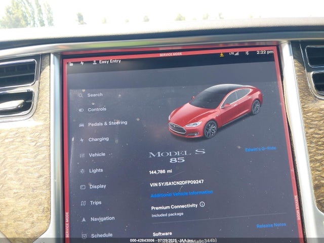 2013 TESLA MODEL S 5YJSA1CN2DFP09247 Photo 6