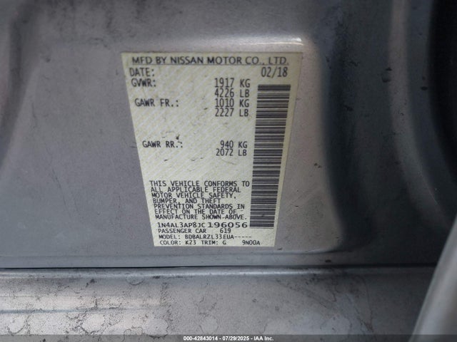 1N4AL3AP8JC196056 Nissan 2018