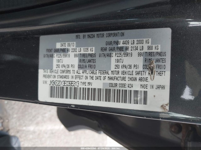 Mazda py 2014 JM3KE2DY3E0395313 Image 9
