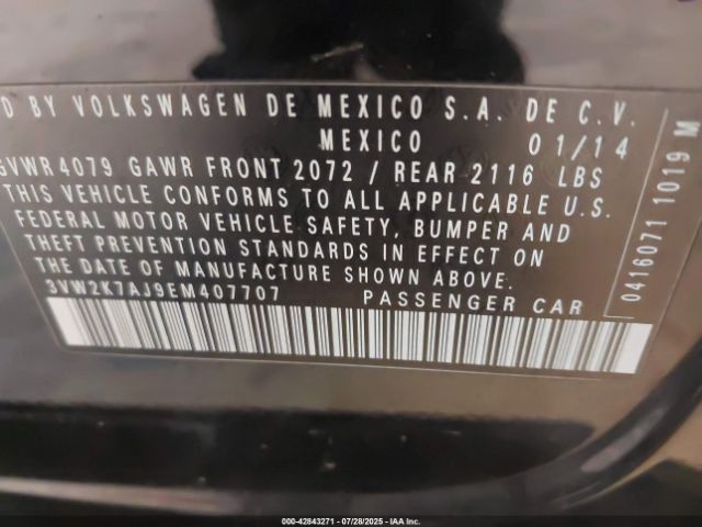 2014 VOLKSWAGEN JETTA 3VW2K7AJ9EM407707 Photo 8