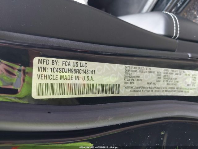 2024 DODGE DURANGO 1C4SDJH98RC148141 Photo 8
