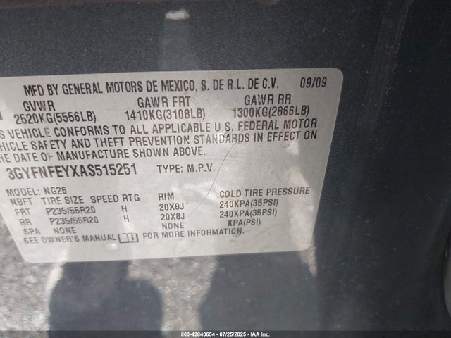 2010 CADILLAC SRX 3GYFNFEYXAS515251 Photo 8