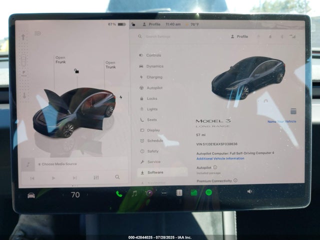 2025 TESLA MODEL 3 5YJ3E1EAXSF038636 Photo 6