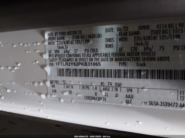 Ford 3.5l v6 cyclone 2023 1FTLR2Y82PKB31065 Image 9