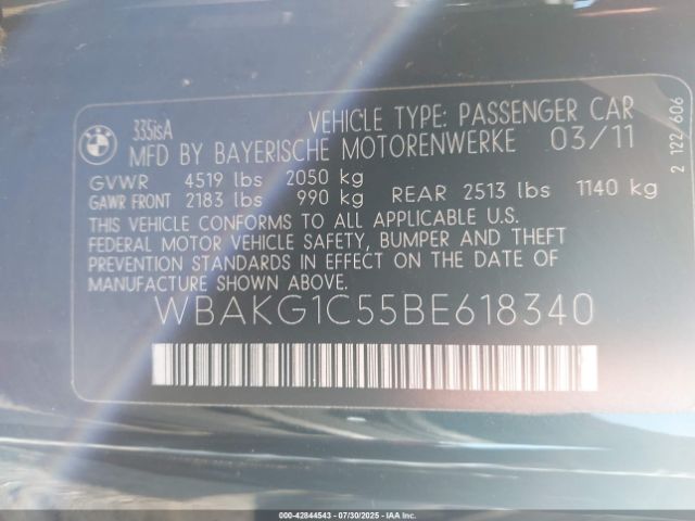 2011 BMW 335IS WBAKG1C55BE618340 Photo 8