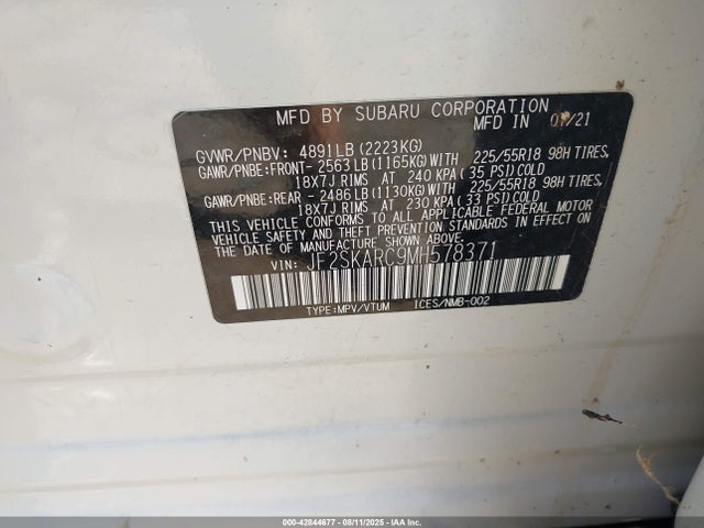 JF2SKARC9MH578371 Subaru na u5