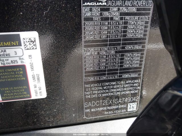 2025 JAGUAR F-PACE SADCT2EX1SA749042 Photo 8
