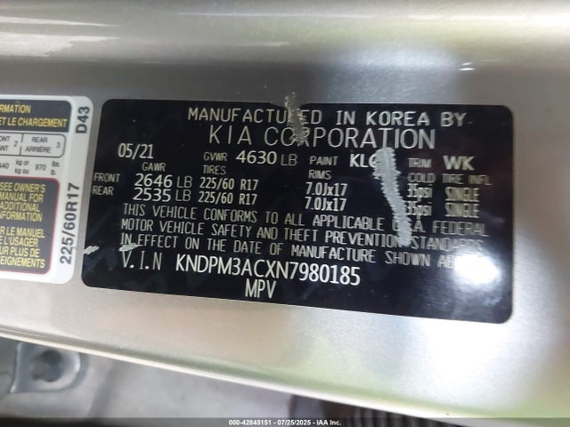 KIA gdi theta-ii 2022 KNDPM3ACXN7980185 Image 9