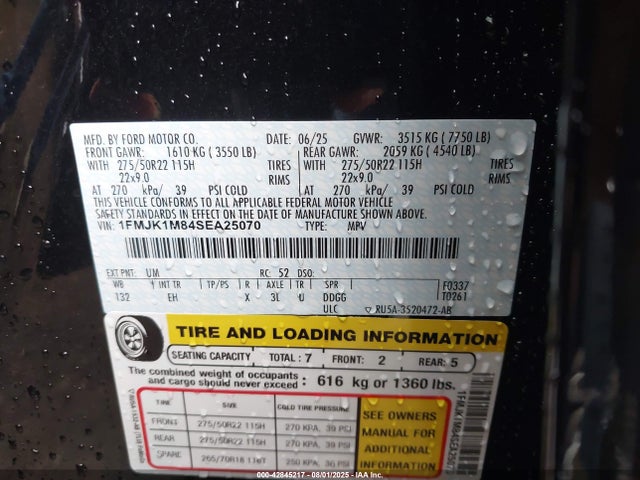 1FMJK1M84SEA25070 Ford gtdi