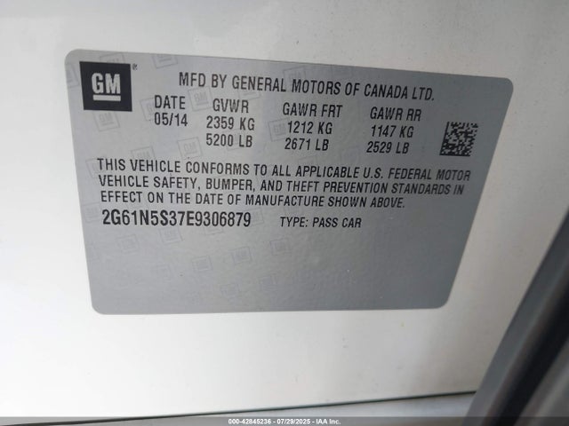 2014 CADILLAC XTS 2G61N5S37E9306879 Photo 8