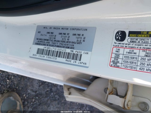 JM1BM1L71E1205453 Mazda pe
