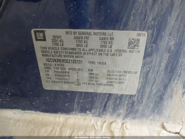 2014 CHEVROLET SILVERADO 1500 1GCVKREH5EZ125131 Photo 8