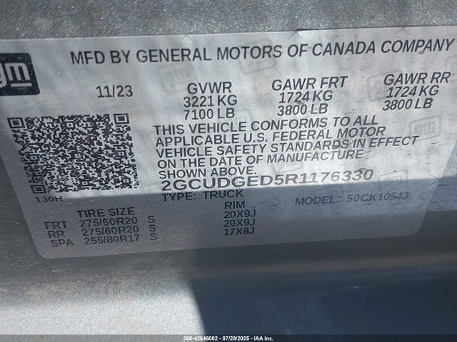 2GCUDGED5R1176330 Chevrolet l84